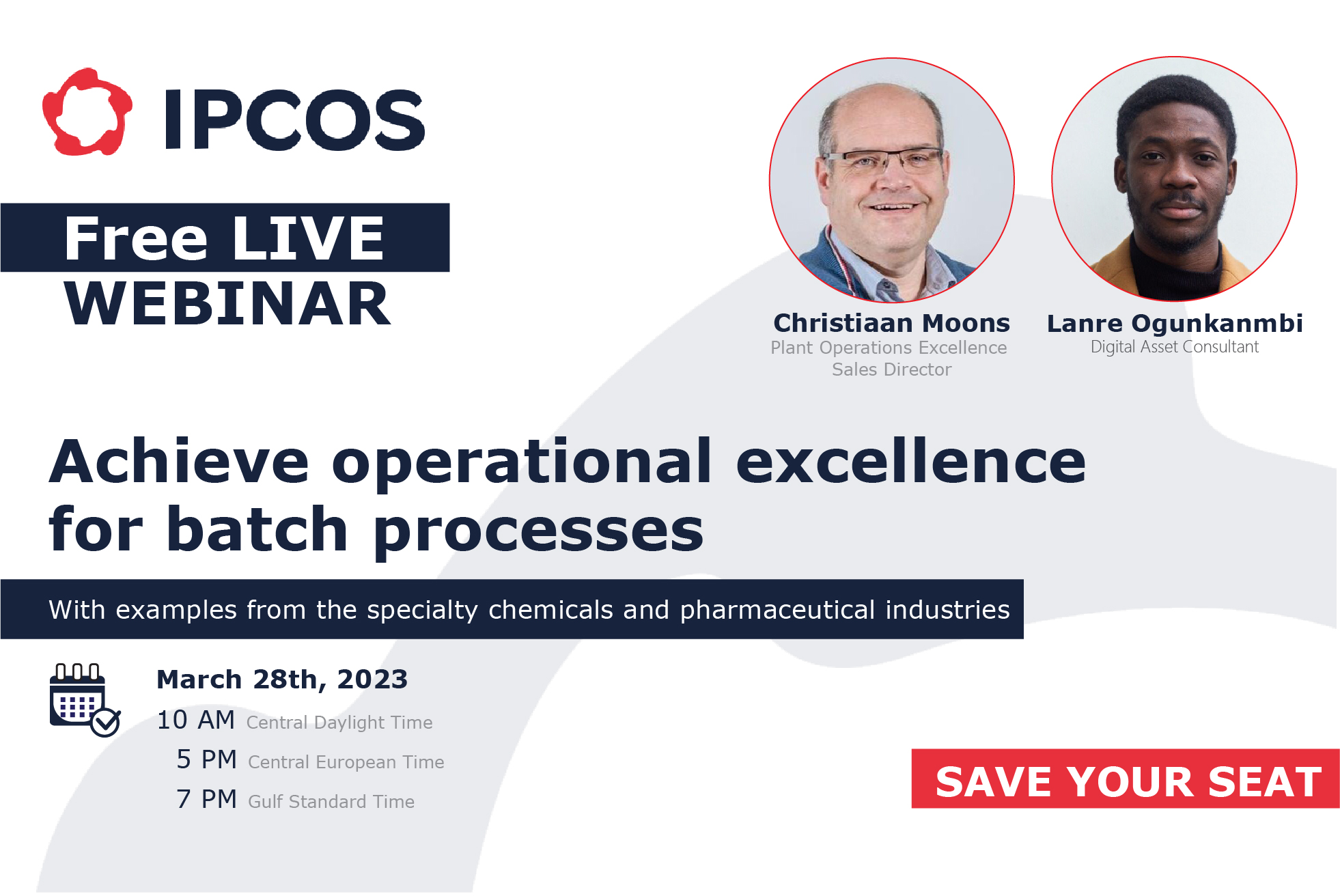 Webinar: Achieve operational excellence for batch processes - IPCOS